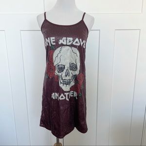 One Above Another Skull Sequin Dress